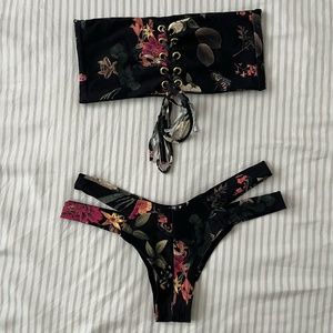 Montce Swim Emma Floral Top & Bottom Bikini Set